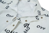 オーワイ(OY) REFLECTIVE LOGO TRACK JACKET-WHITE