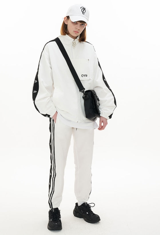 オーワイ(OY) LOGO TAPE JACKET-WHITE