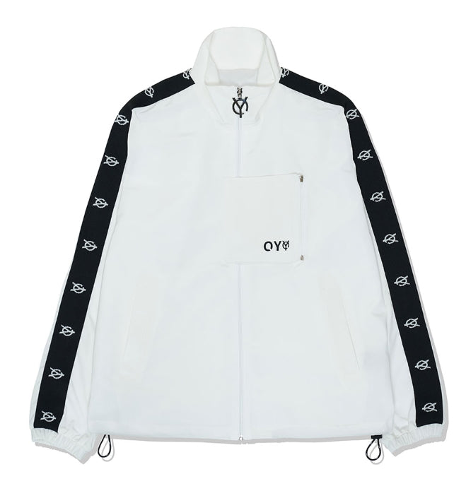 オーワイ(OY) LOGO TAPE JACKET-WHITE
