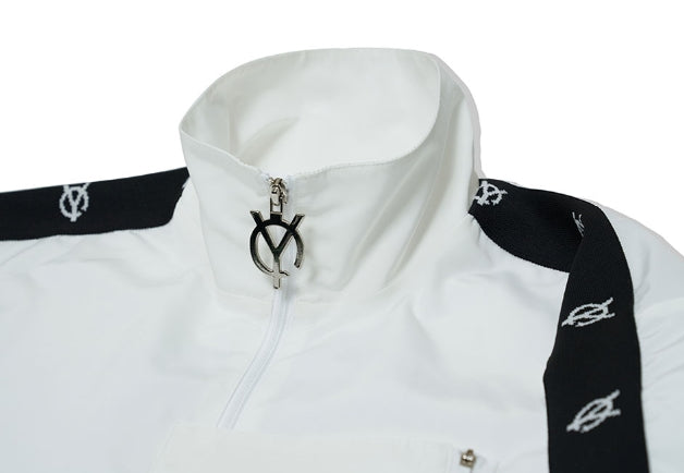 オーワイ(OY) LOGO TAPE JACKET-WHITE