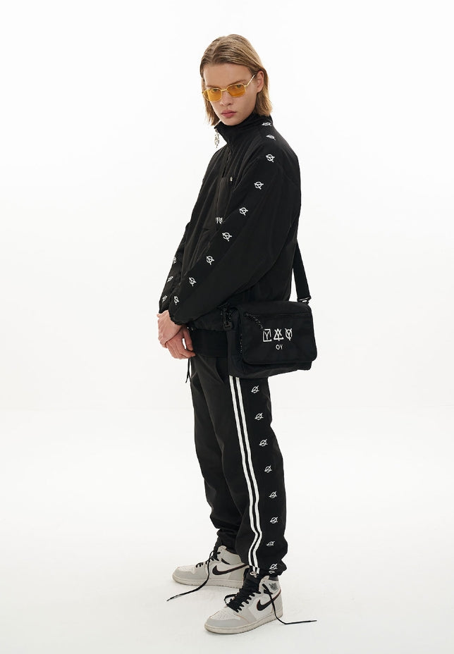 オーワイ(OY) LOGO TAPE JACKET-BLACK