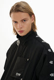 オーワイ(OY) LOGO TAPE JACKET-BLACK