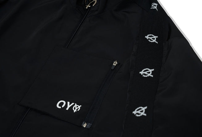 オーワイ(OY) LOGO TAPE JACKET-BLACK