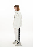 オーワイ(OY)  CUTTING DENIM JACKET-CREAM
