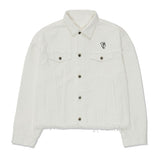 オーワイ(OY)  CUTTING DENIM JACKET-CREAM
