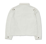 オーワイ(OY)  CUTTING DENIM JACKET-CREAM