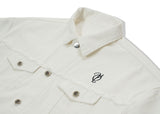 オーワイ(OY)  CUTTING DENIM JACKET-CREAM