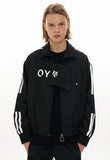 オーワイ(OY)  TAPE BLOCK JACKET-BLACK