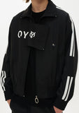 オーワイ(OY)  TAPE BLOCK JACKET-BLACK
