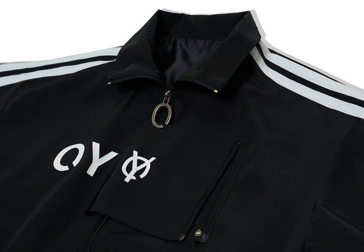 オーワイ(OY)  TAPE BLOCK JACKET-BLACK