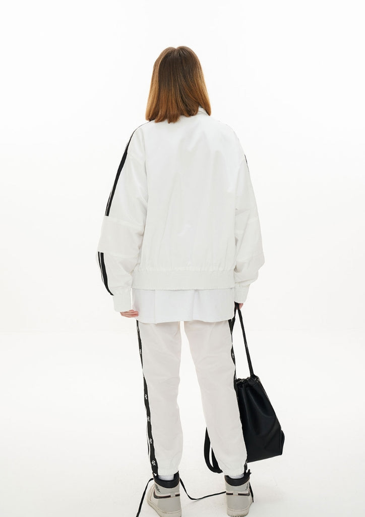 オーワイ(OY)  TAPE BLOCK JACKET-WHITE