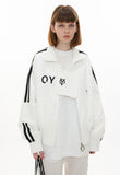 オーワイ(OY)  TAPE BLOCK JACKET-WHITE