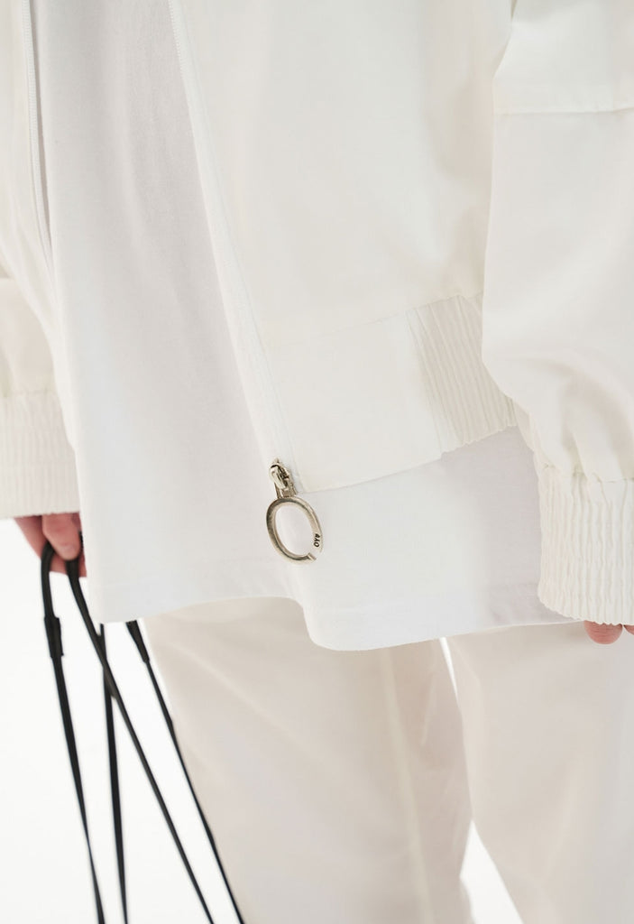 オーワイ(OY)  TAPE BLOCK JACKET-WHITE