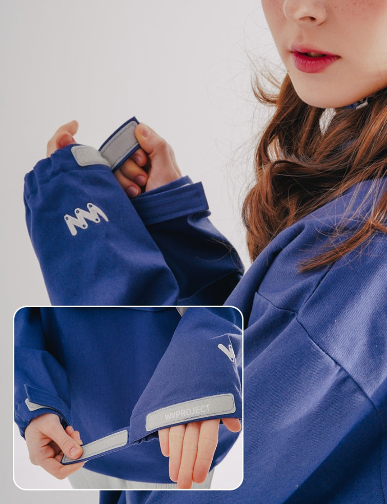 ダブルユーブイプロジェクト(WV PROJECT) SAND HOODIE ANORAK BLUE HOOT7371