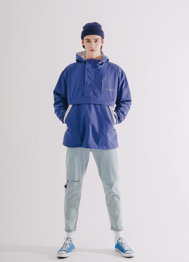 ダブルユーブイプロジェクト(WV PROJECT) SAND HOODIE ANORAK BLUE HOOT7371