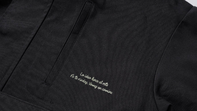 ダブルユーブイプロジェクト(WV PROJECT) SAND HOODIE ANORAK BLACK HOOT7371