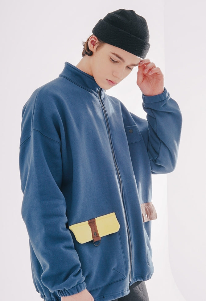 ダブルユーブイプロジェクト(WV PROJECT) SLEEPING ZIP-UP NAVY JJOT7358
