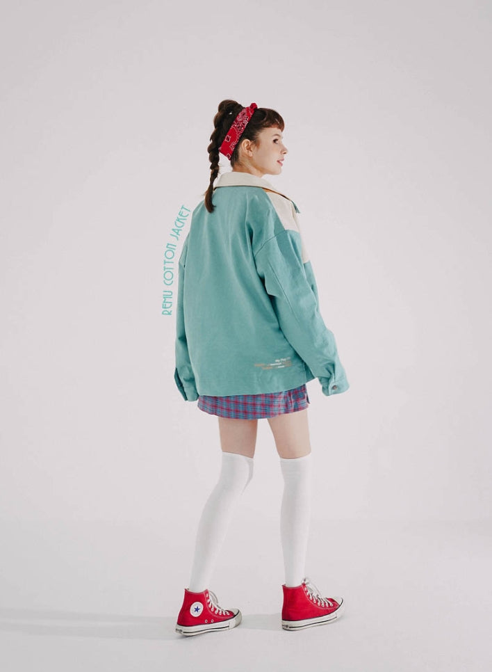ダブルユーブイプロジェクト(WV PROJECT) REMU COTTON JACKET MINT SYOT7355