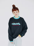 ダブルユーブイプロジェクト(WV PROJECT)  CASSETTE SWEAT SHIRTS BLACK SYMT7364
