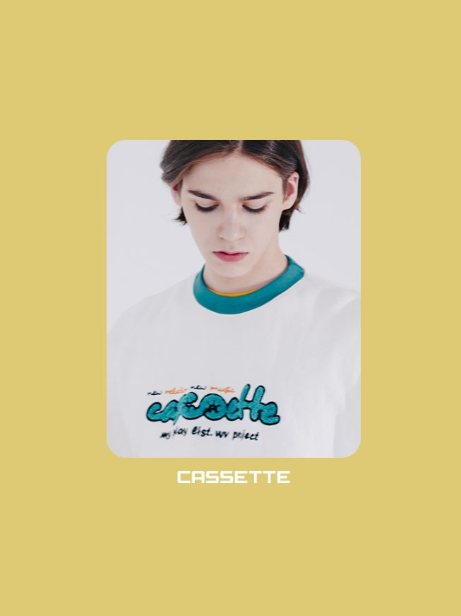 ダブルユーブイプロジェクト(WV PROJECT)  CASSETTE SWEAT SHIRTS CREAM SYMT7364