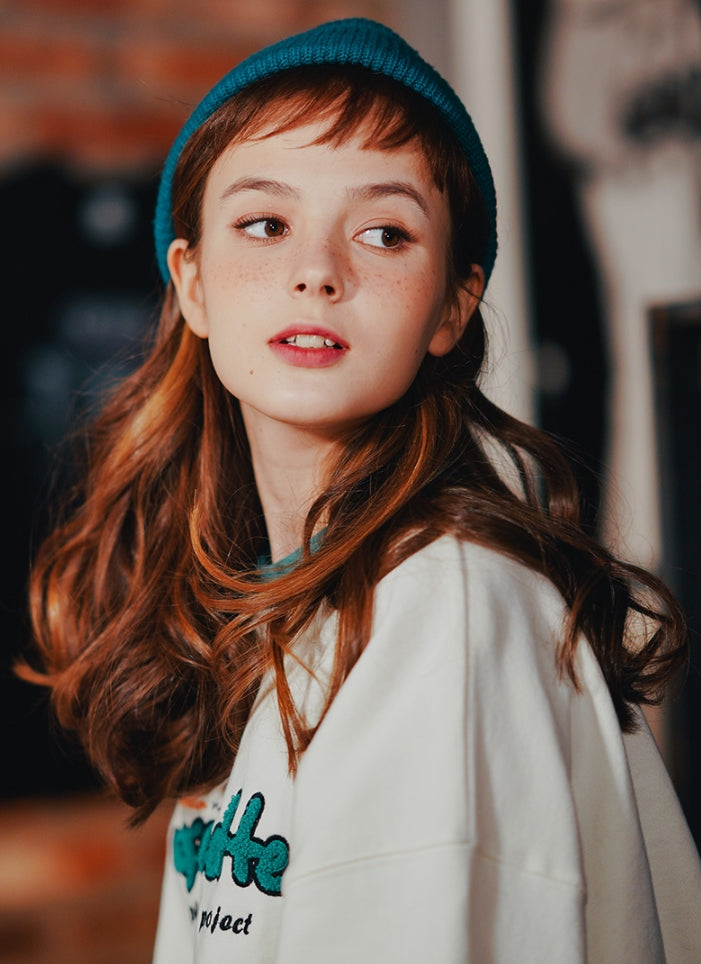 ダブルユーブイプロジェクト(WV PROJECT)  CASSETTE SWEAT SHIRTS CREAM SYMT7364