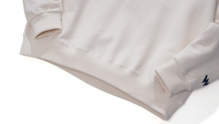 ダブルユーブイプロジェクト(WV PROJECT)  JACE SWEAT SHIRT CREAM SYMT7369