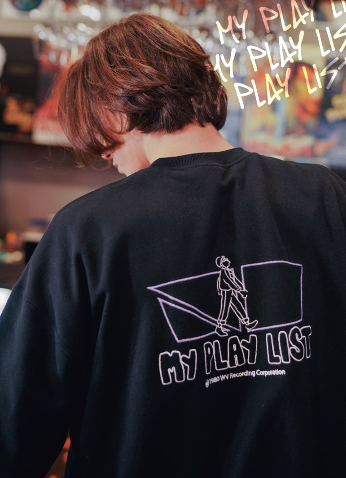 ダブルユーブイプロジェクト(WV PROJECT)  JACE SWEAT SHIRT BLACK SYMT7369