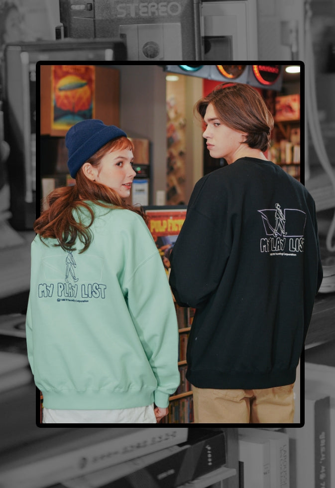 ダブルユーブイプロジェクト(WV PROJECT)  JACE SWEAT SHIRT BLACK SYMT7369