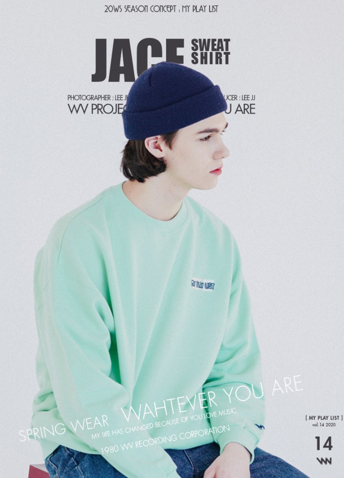 ダブルユーブイプロジェクト(WV PROJECT)  JACE SWEAT SHIRT MINT SYMT7369