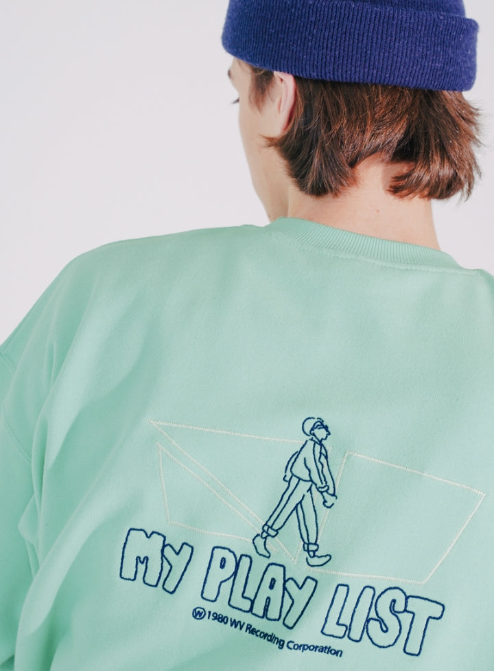 ダブルユーブイプロジェクト(WV PROJECT)  JACE SWEAT SHIRT MINT SYMT7369