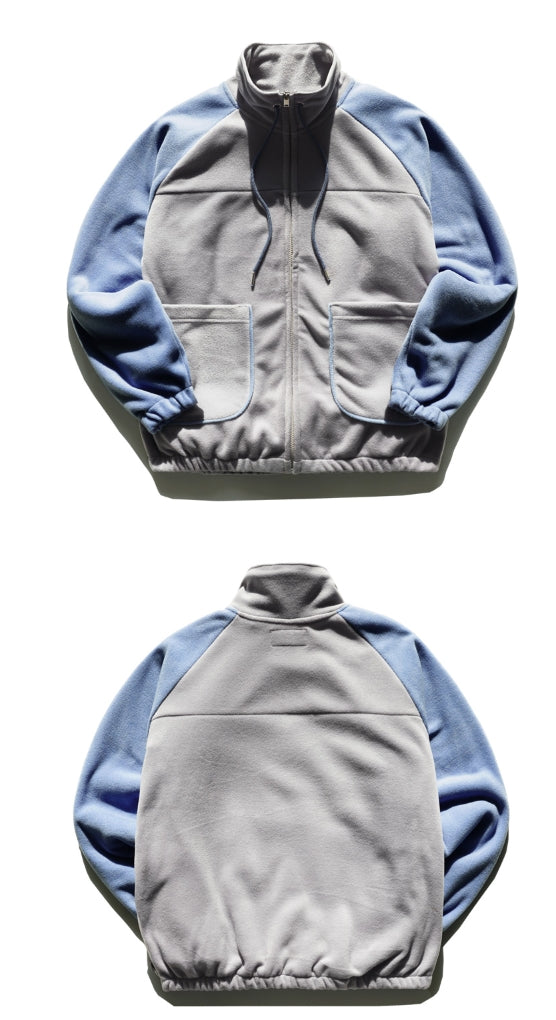 ティーダヴリューエヌ(TWN) COLOR BLOCK FLEECE JACKET 4COLOR SHOT3260
