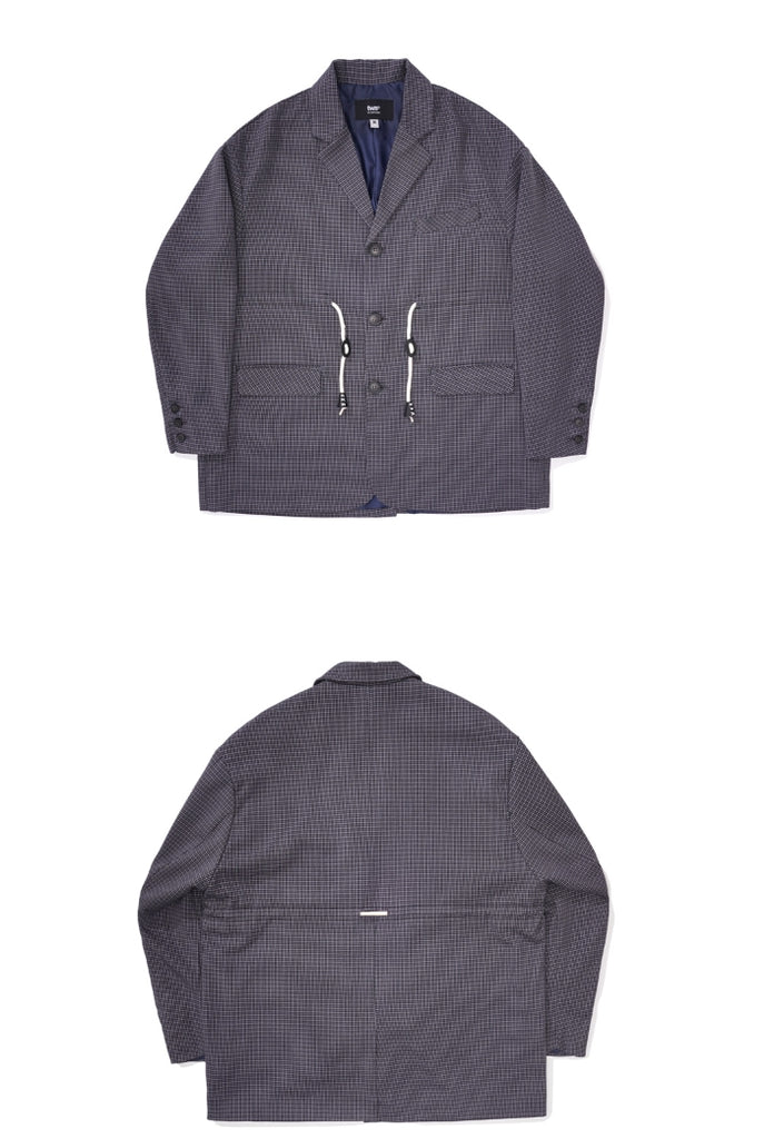 ティーダヴリューエヌ(TWN) BELL STRING CHECK JACKET 3COLOR YMOT3206