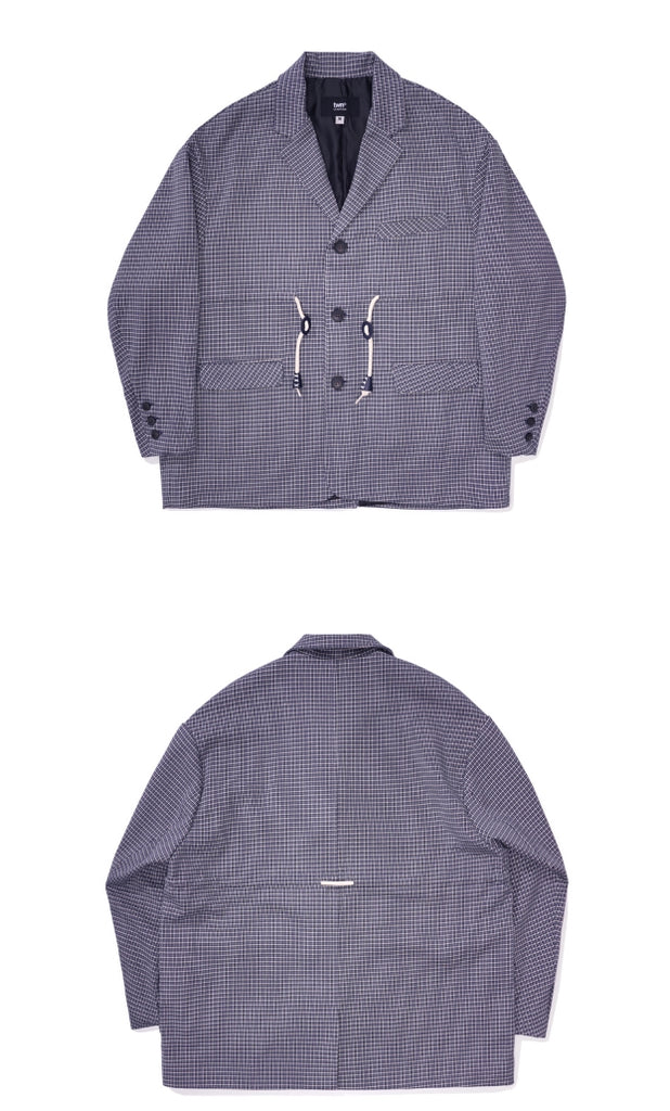 ティーダヴリューエヌ(TWN) BELL STRING CHECK JACKET 3COLOR YMOT3206