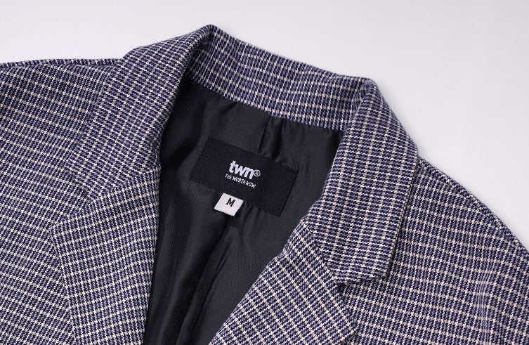ティーダヴリューエヌ(TWN) BELL STRING CHECK JACKET 3COLOR YMOT3206