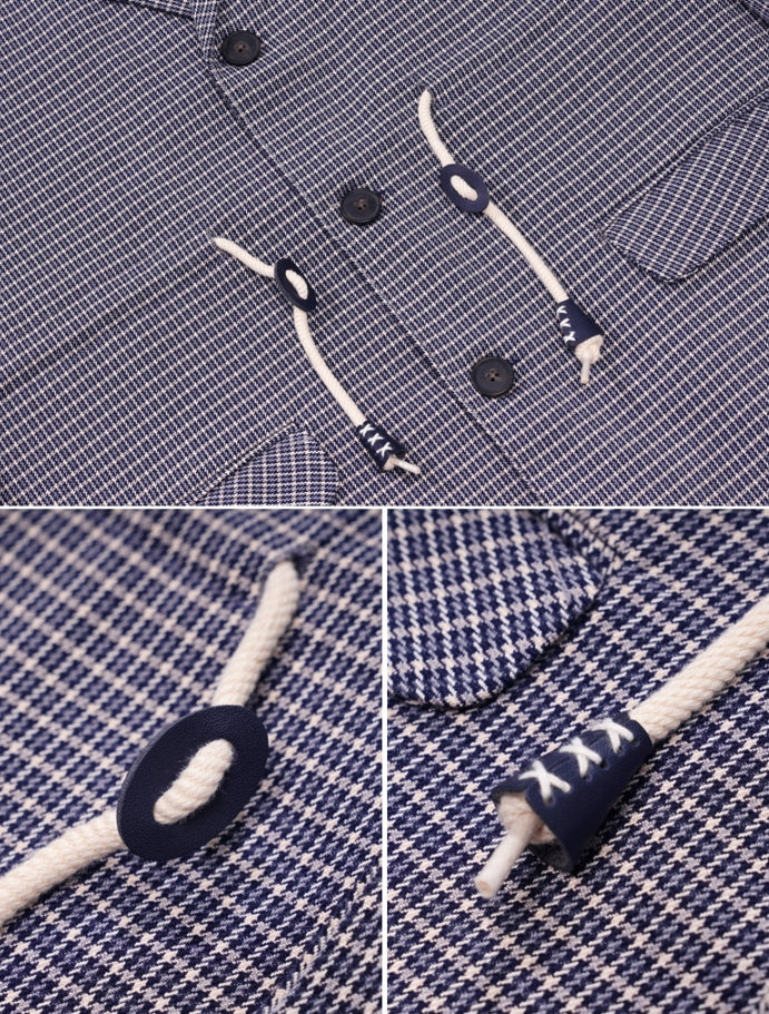 ティーダヴリューエヌ(TWN) BELL STRING CHECK JACKET 3COLOR YMOT3206