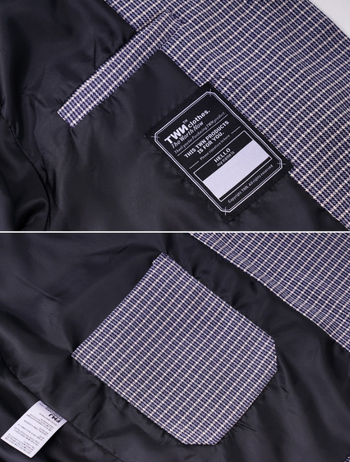ティーダヴリューエヌ(TWN) BELL STRING CHECK JACKET 3COLOR YMOT3206