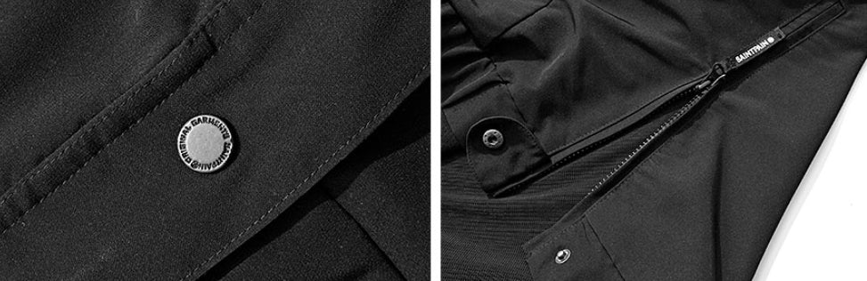 セイントペイン(SAINTPAIN)  SP SIDE ZIP LOGO ANORAK-BLACK