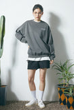 セイントペイン(SAINTPAIN)  SP PIGMENT VRTN LOGO CREW NECK-GRAY