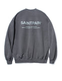 セイントペイン(SAINTPAIN)  SP PIGMENT VRTN LOGO CREW NECK-GRAY