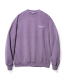 セイントペイン(SAINTPAIN)  SP PIGMENT VRTN LOGO CREW NECK-PURPLE