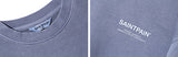 セイントペイン(SAINTPAIN)  SP PIGMENT VRTN LOGO CREW NECK-BLUE