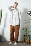 セイントペイン(SAINTPAIN) SP DOUBLE PANE CHECK SHIRTS-IVORY