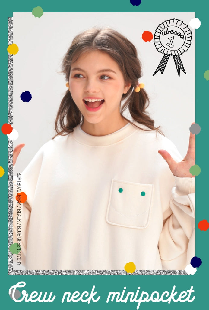 ユベスコ(UBESCO) CREWNECK MINIPOCKET SWEATSHIRT 4COLOR BJMT8079