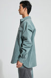 イーエスシースタジオ(ESC STUDIO)  Denim pocket shirt (mint)