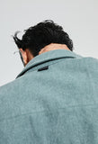 イーエスシースタジオ(ESC STUDIO)  Denim pocket shirt (mint)