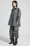 イーエスシースタジオ(ESC STUDIO)  Denim pocket shirt (grey)