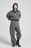 イーエスシースタジオ(ESC STUDIO)  Denim pocket shirt (grey)