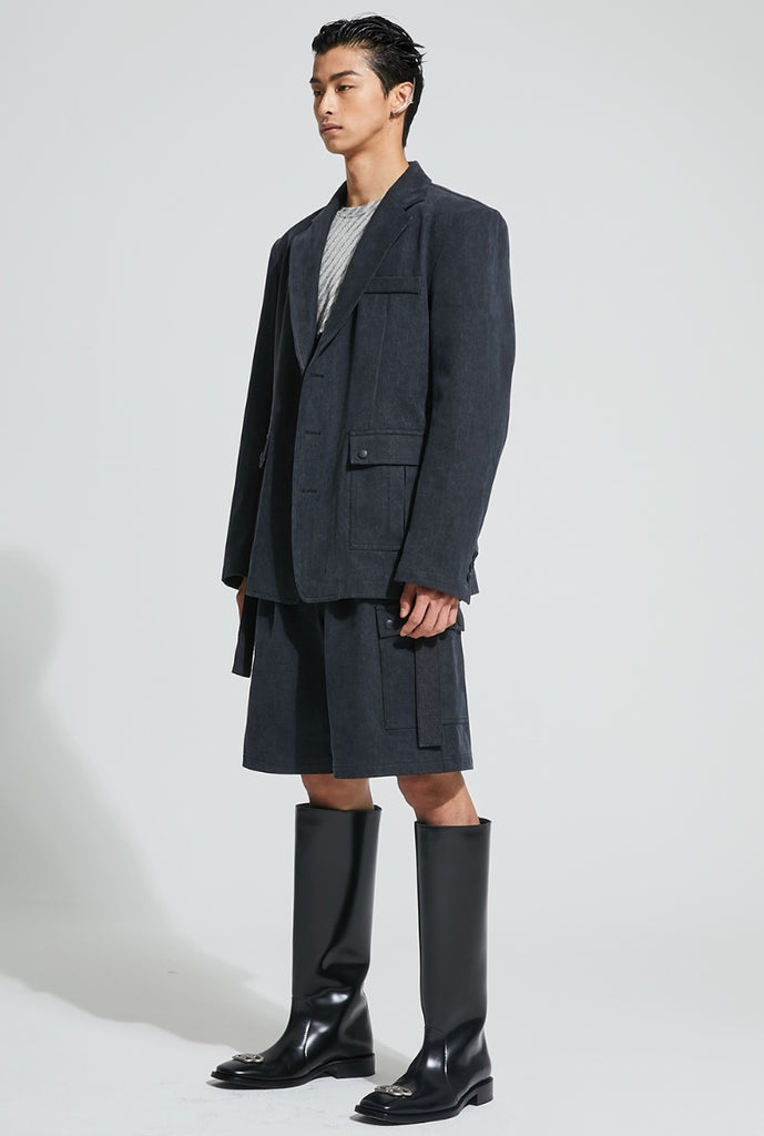 イーエスシースタジオ(ESC STUDIO)  Denim pocket blazer