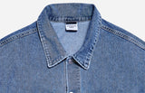 アクメドラビ(acme' de la vie) ADLV PAINTING DENIM JACKET BLUE