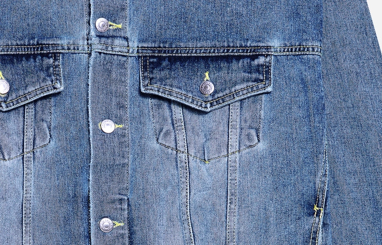 アクメドラビ(acme' de la vie) ADLV PAINTING DENIM JACKET BLUE